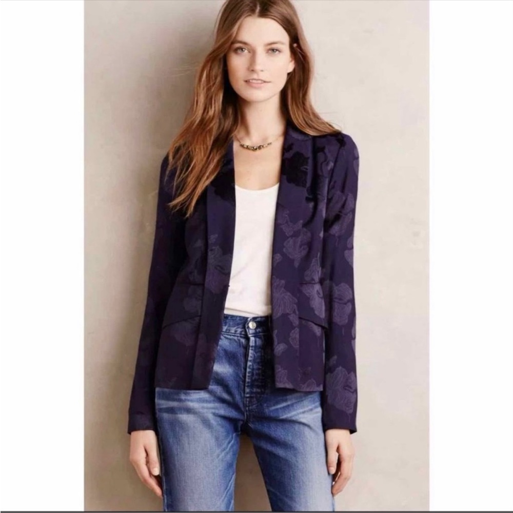 Anthropologie Elevenses Blazer